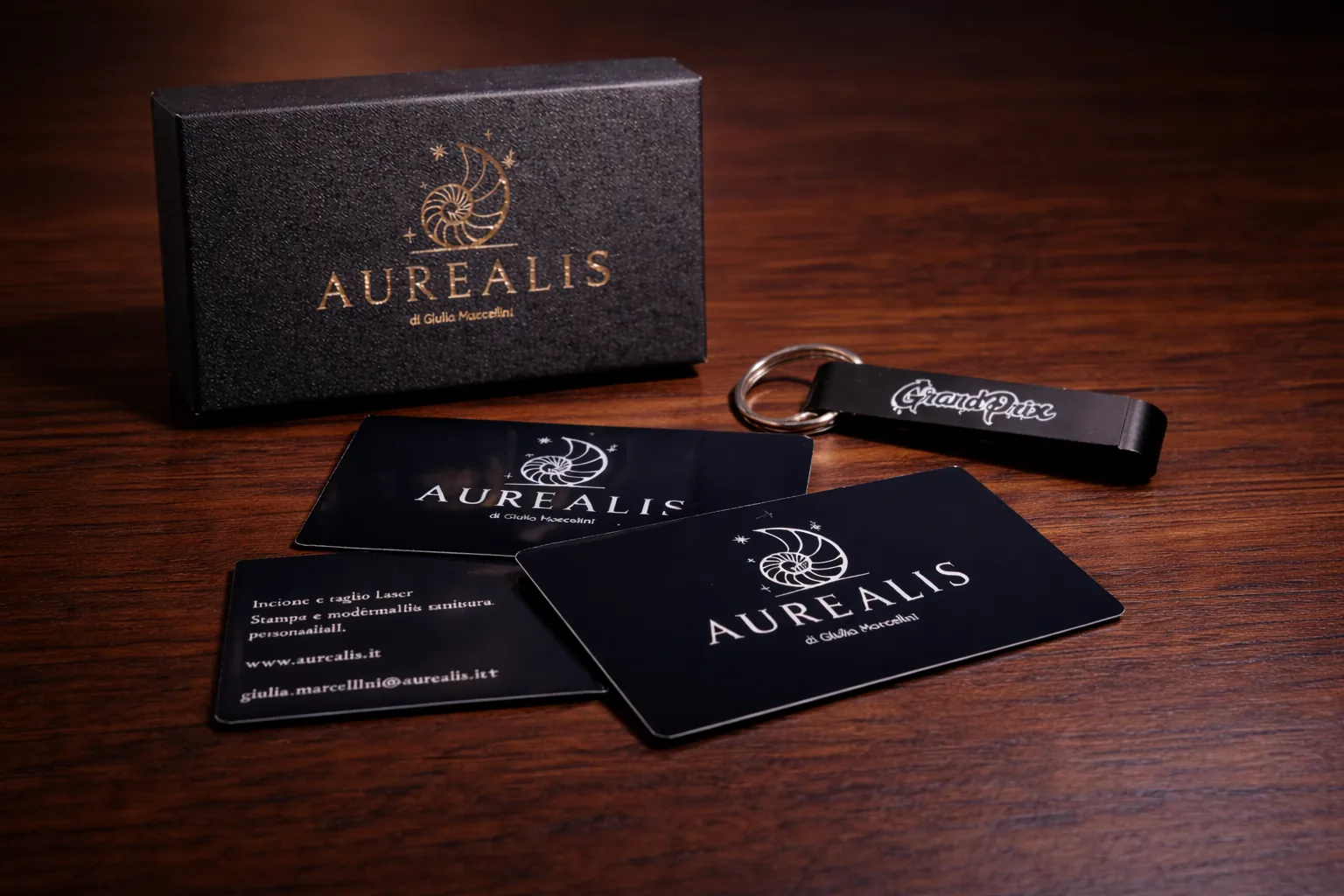 Esempio di prodotti brandizzati realizzati da Aurealis